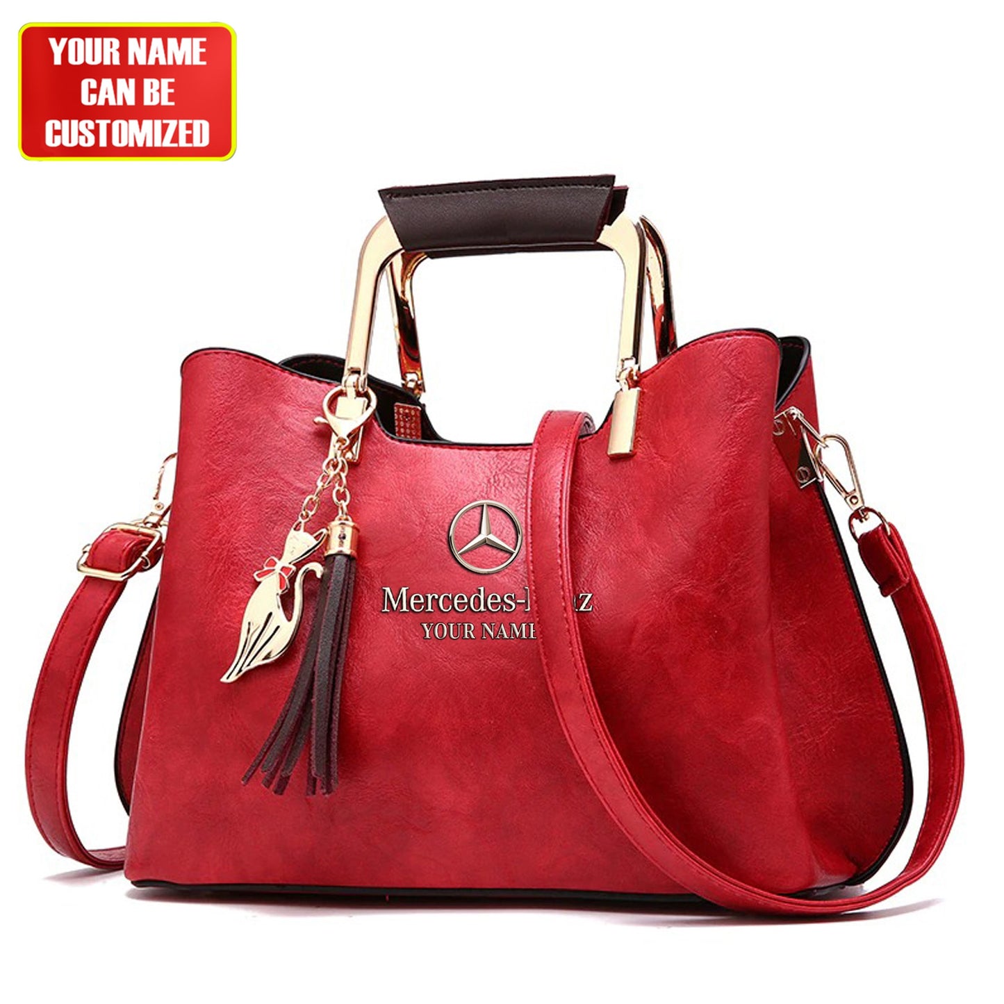Customized Merc Deluxe Leather Handbag For Women