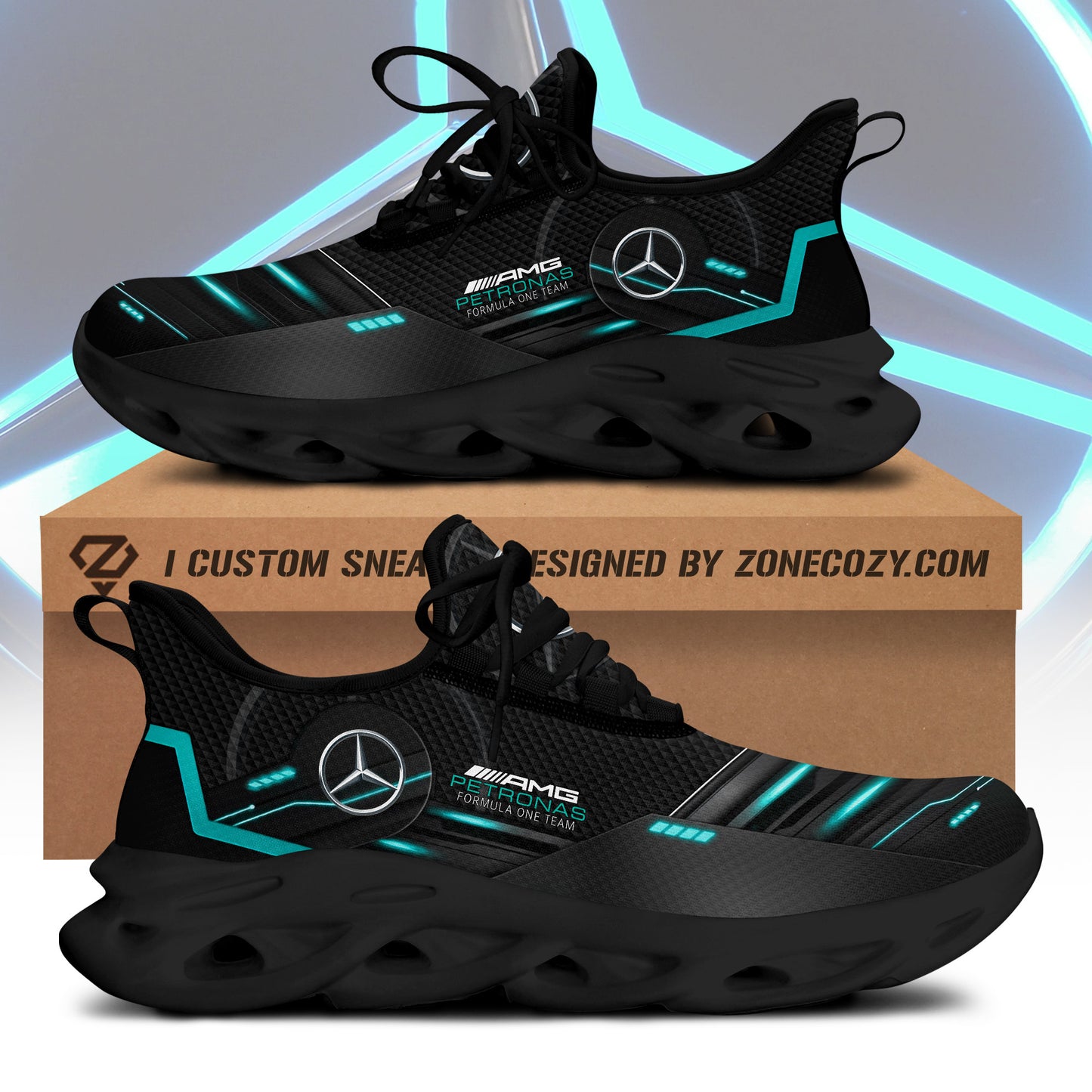 Merc AMG Petronas Chunky Custom Sneaker