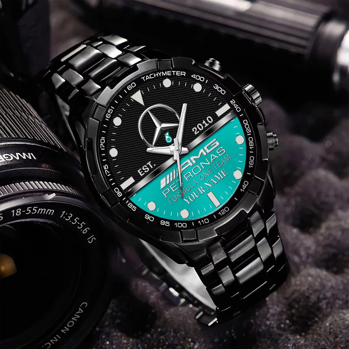 Personalized Merc AMG Petronas Alloy Quartz Watch