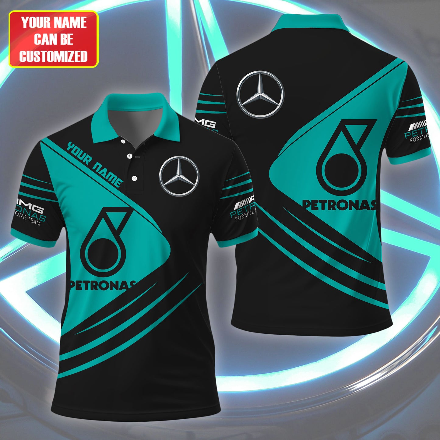 Personalized Merc AMG Petronas 3D Full Printing Set ,Merc AMG Petronas Shirt , Hoodie , Short , Polo ,hawaii V6