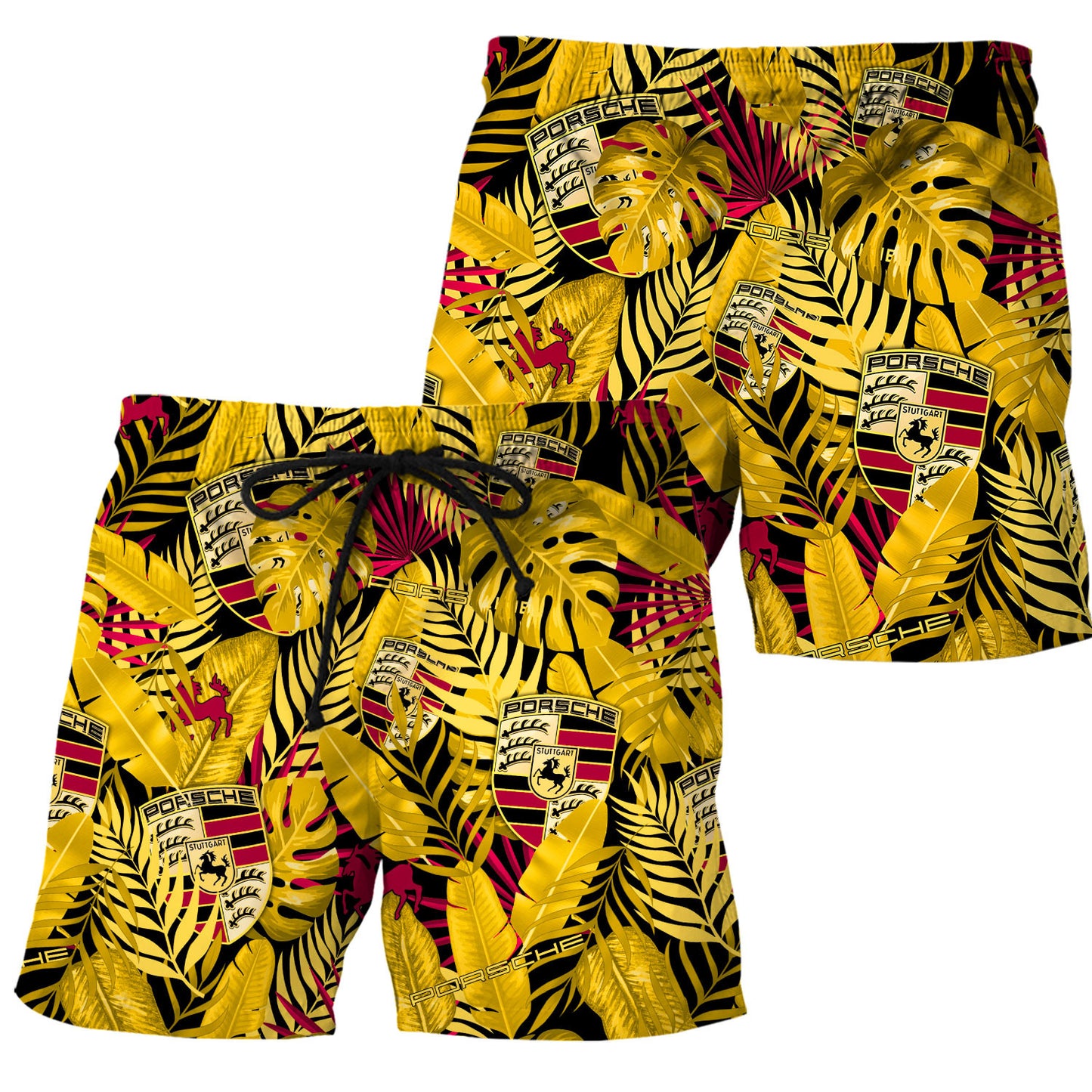 Personalized Pors Sport Tropical Hawaii Shirt Beach Short