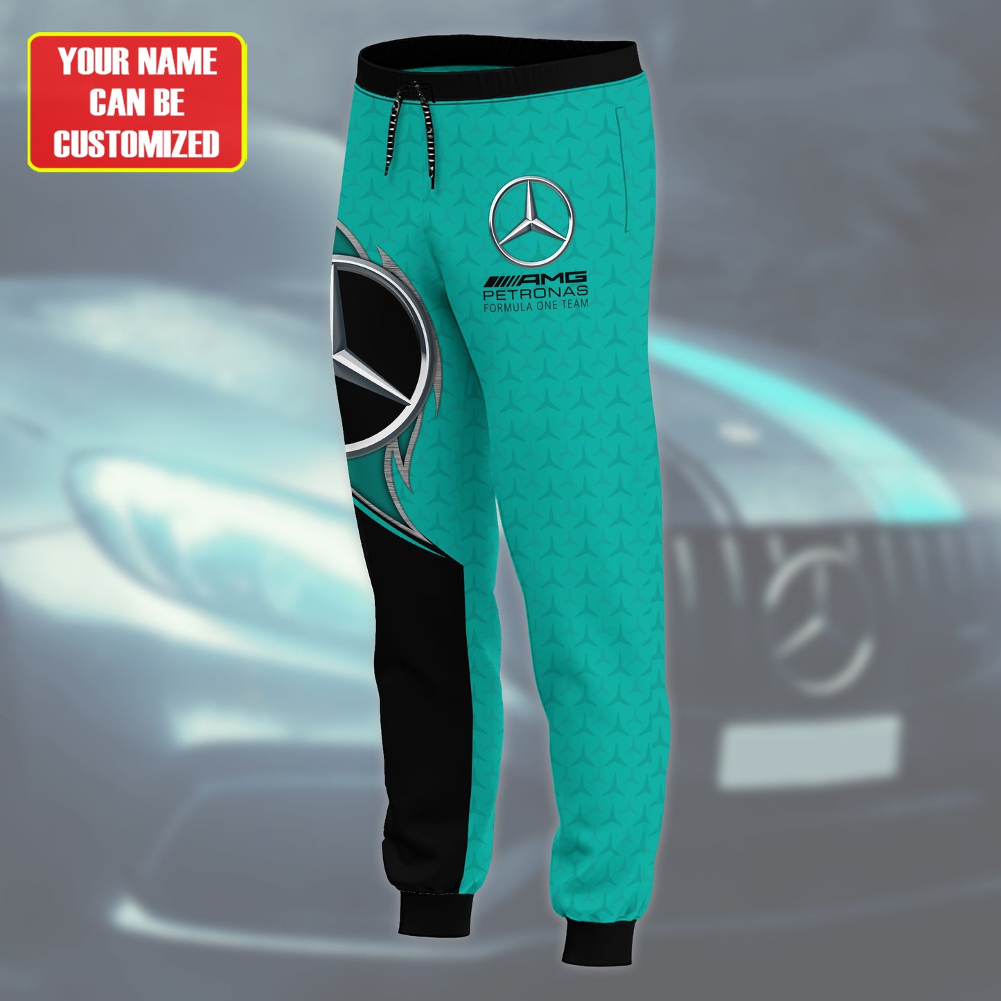Personalized Merc AMG Petronas Q7 3D All over Printed Hoodie and Sweatpants set