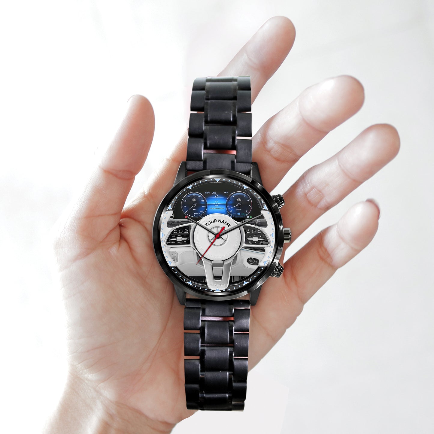 Personalized Merc GLS Cockpit Luxury Stainless Steel Watch