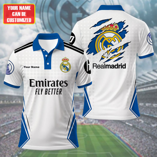 Personalized Real Madrid Q7 3D Full Printing Set , Real Madrid Q7 Shirt , Real Madrid Set , Zipper Polo, Hoodie , Short , Polo , hawaii