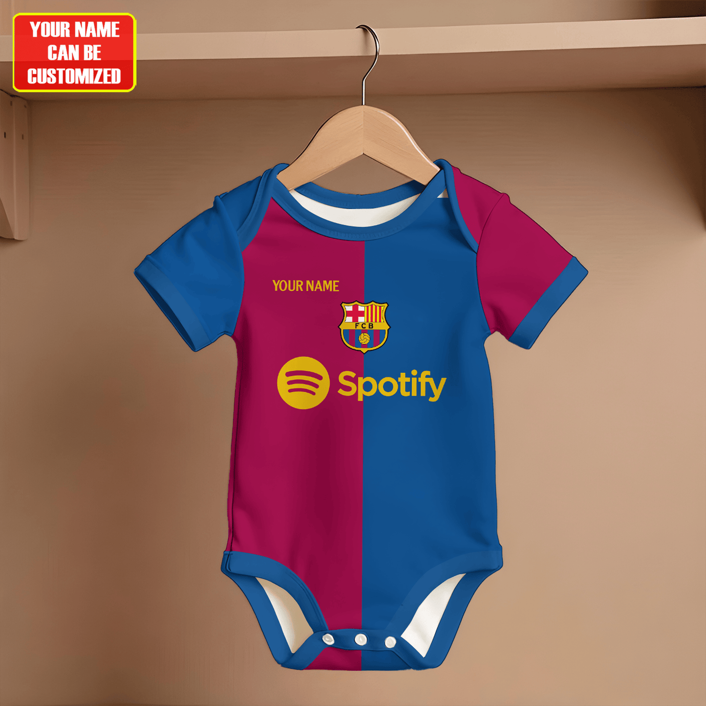 Customized Barcelona Yamal Soccer Jersey , Baby Rib Bodysuit Sizes