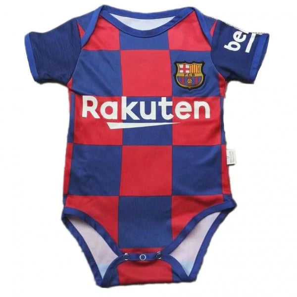 Customized Barcelona Soccer Jersey , Baby Rib Bodysuit Sizes V2