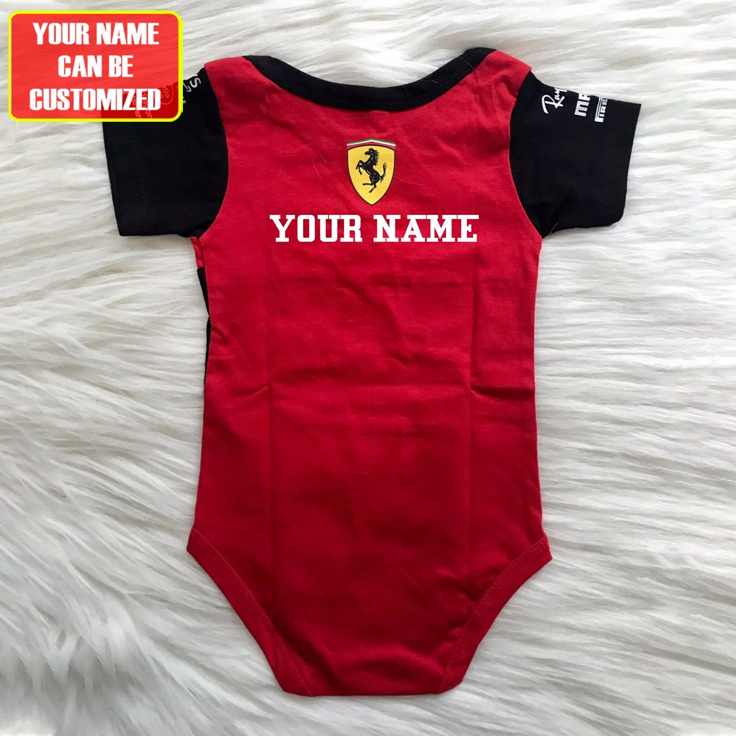Customized SF Racing Soccer Jersey , Baby Rib Bodysuit Sizes V2