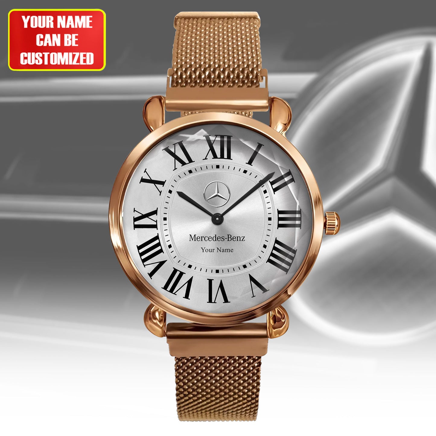 Personalized Merc Cartier Women Hand Watch