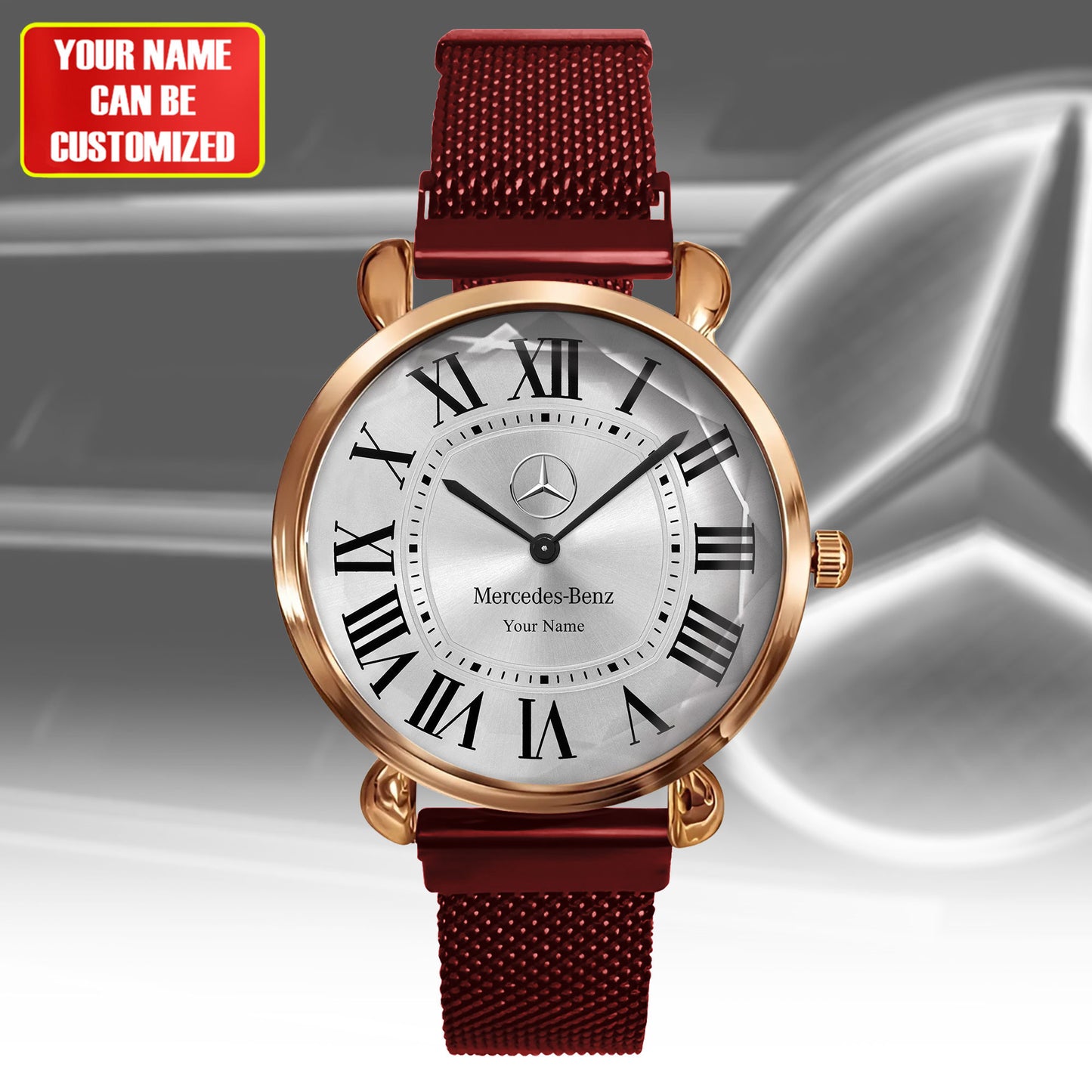Personalized Merc Cartier Women Hand Watch