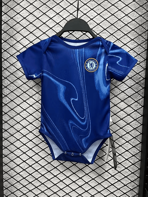 Customized Chelsea Soccer Jersey , Baby Rib Bodysuit Sizes V5