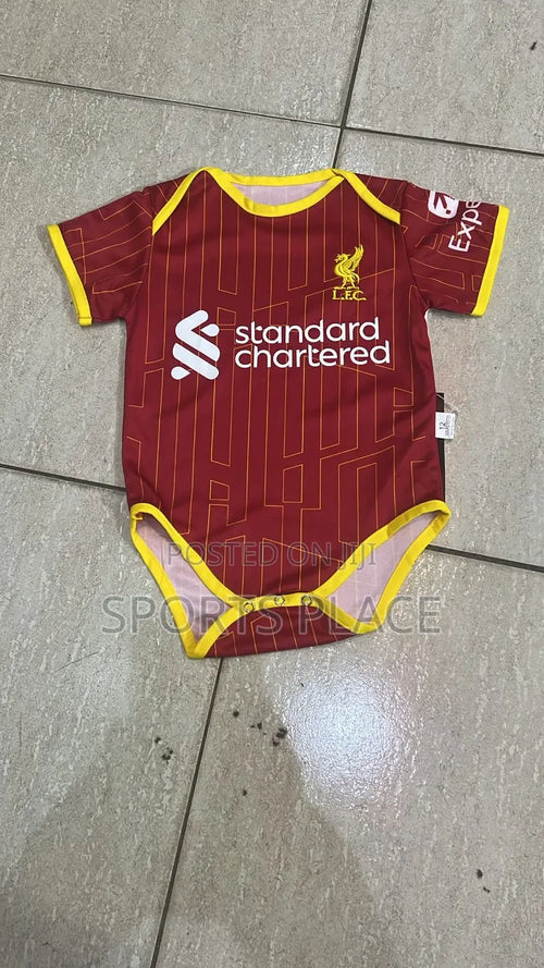 Customized Liverpool Soccer Jersey , Baby Rib Bodysuit Sizes V7