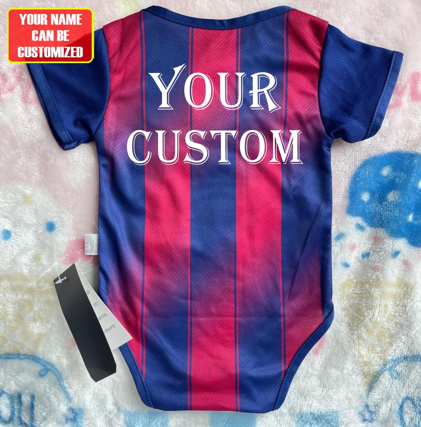 Customized Barcelona Soccer Jersey , Baby Rib Bodysuit Sizes