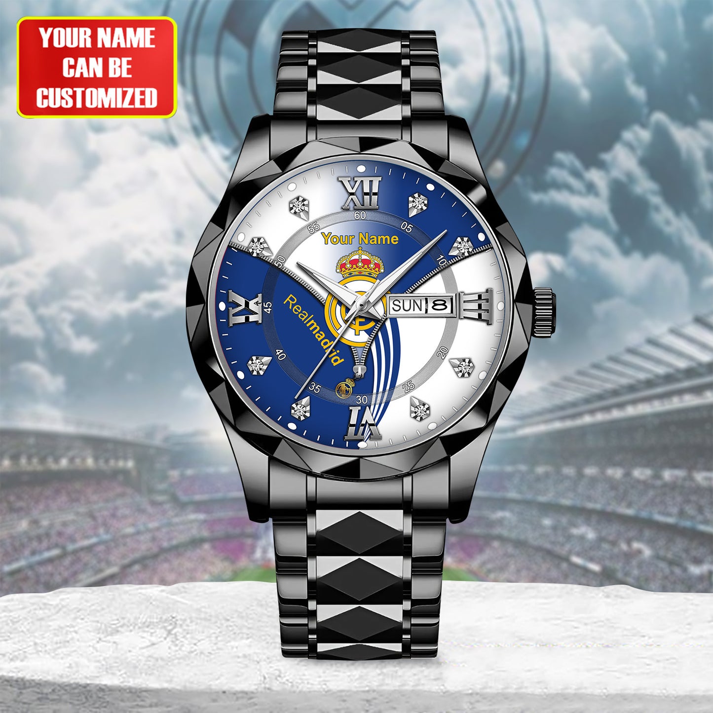 Personalized Real Madrid Sport Alloy Charley Watch V4