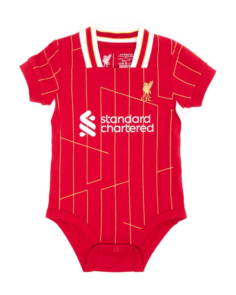 Customized Liverpool Soccer Jersey , Baby Rib Bodysuit Sizes V8