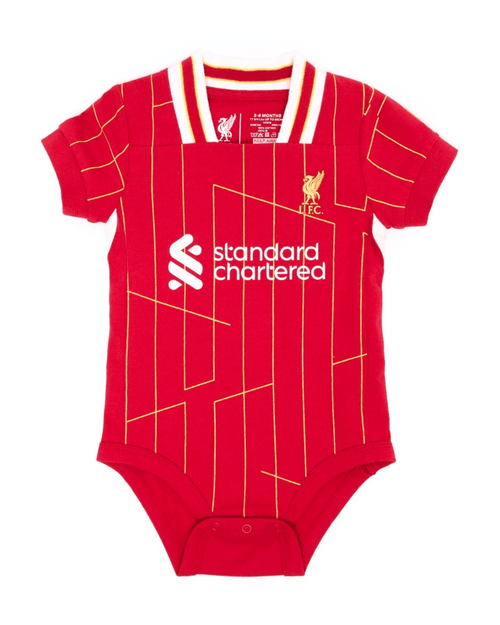 Customized Liverpool Soccer Jersey , Baby Rib Bodysuit Sizes V8