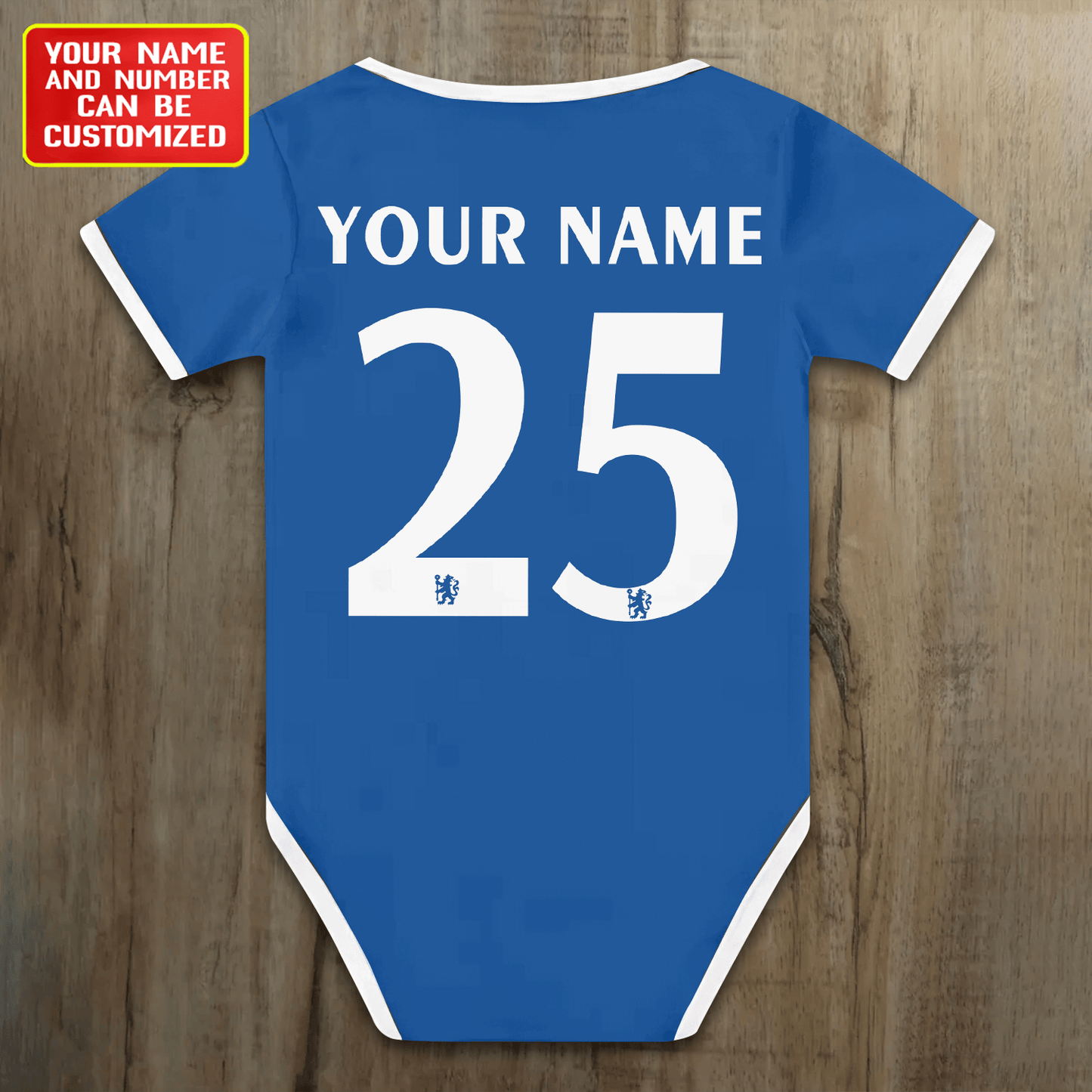 Customized Chelsea Born To Be Champions Soccer Jersey , Baby Rib Bodysuit Sizes