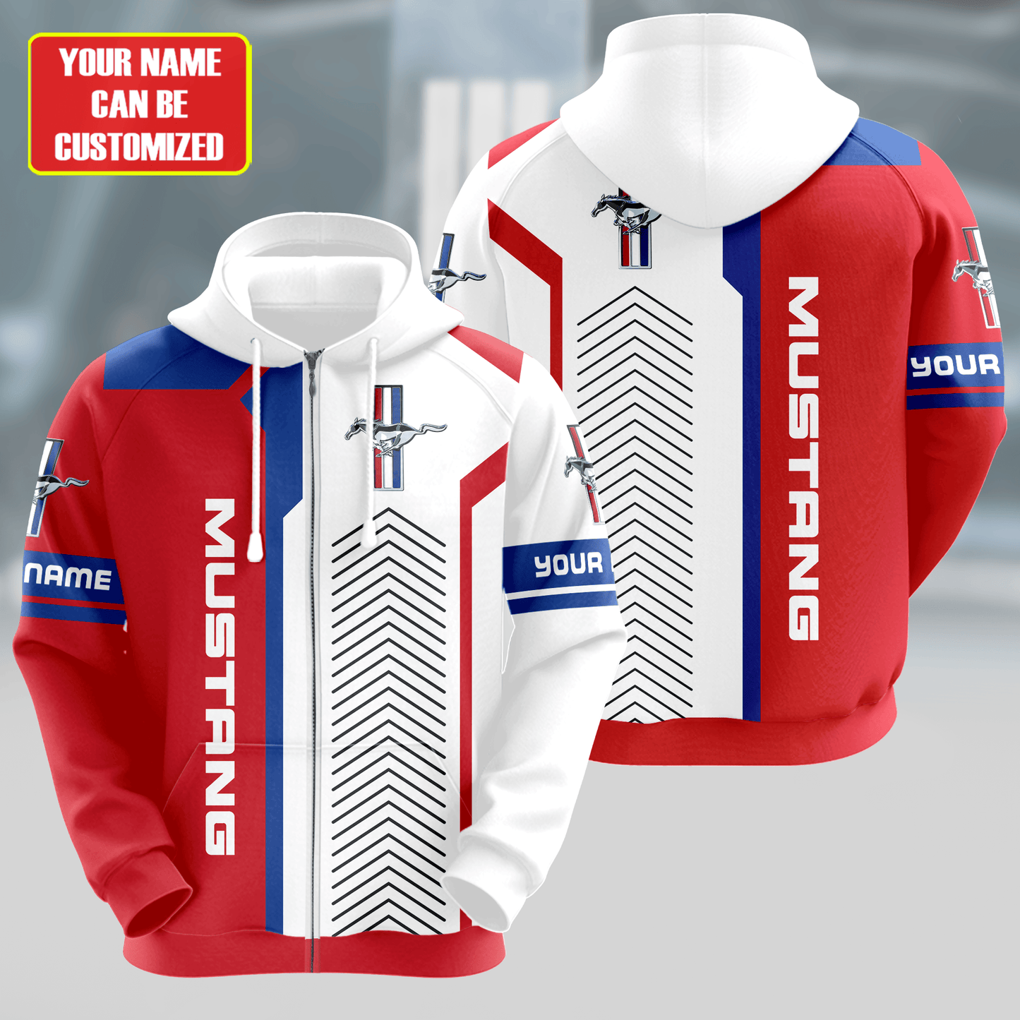 Personalized F Mustang 3D All over Printed Hoodie and Sweatpants set