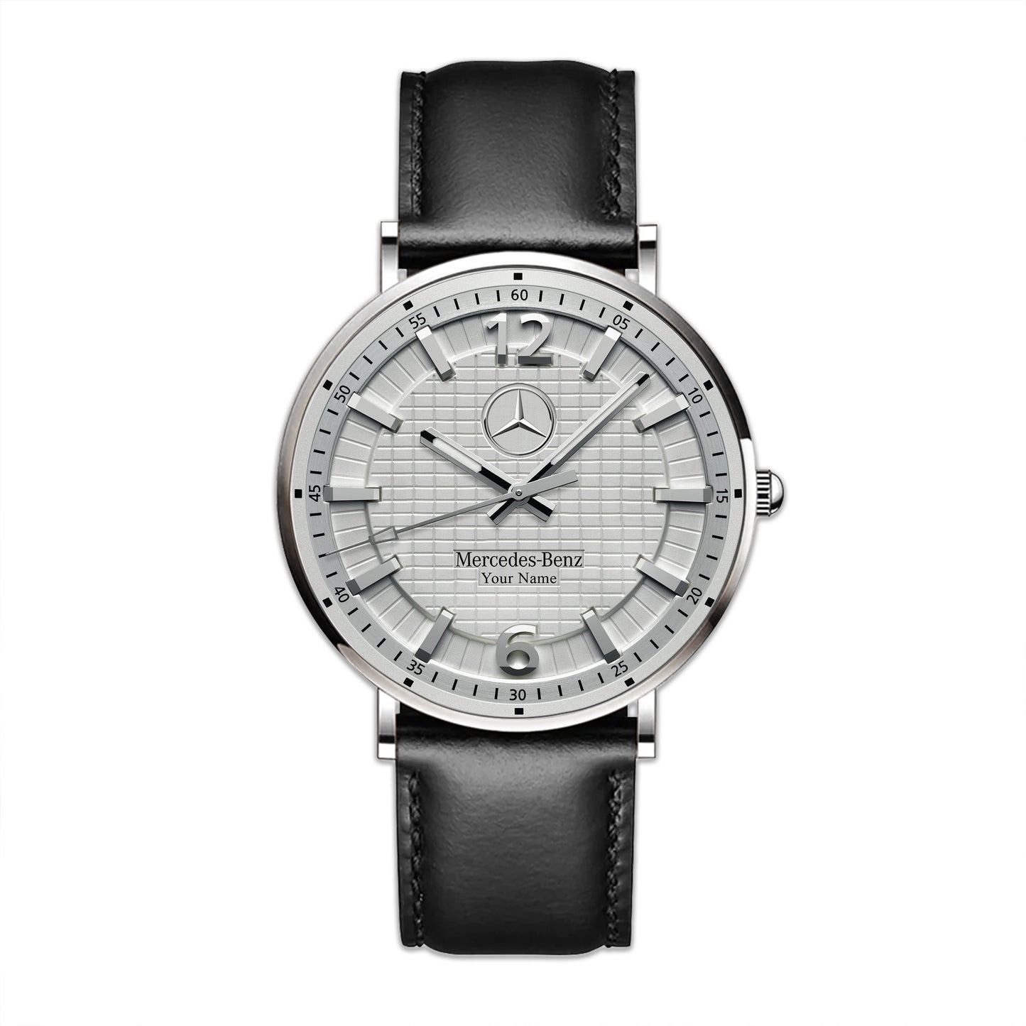 Personalized Merc Mido Great Wall Quartz Leather Watch Q230708