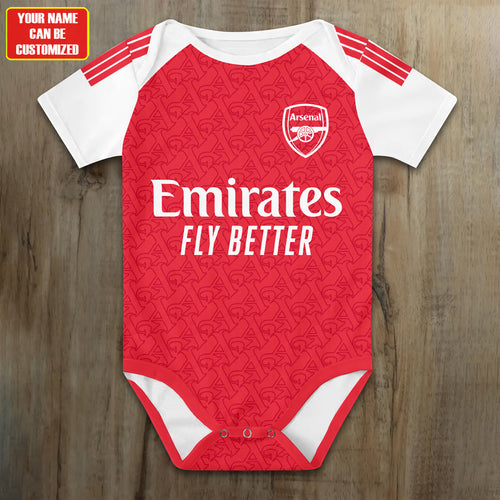 Customized Arsenal Soccer Jersey , Baby Rib Bodysuit Sizes