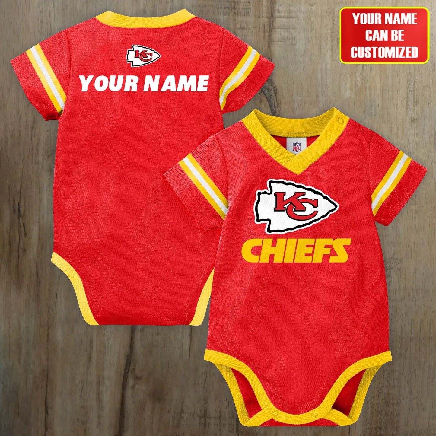 Customized KC Jersey , Baby Rib Bodysuit Sizes
