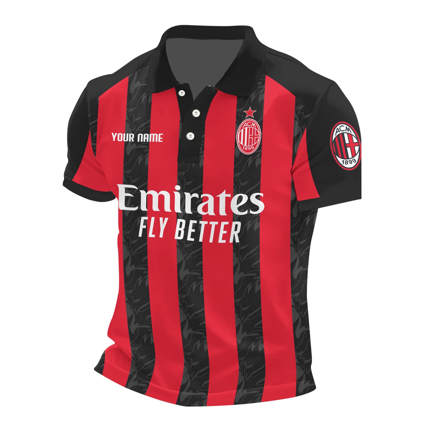 Personalized AC Milan Q3 3D Full Printing Set , AC Milan Q3 Shirt , Zipper Polo, Hoodie , Short , Polo ,hawaii V2