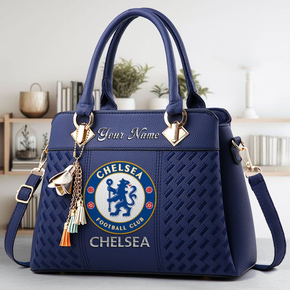 Chelsea Custom Name Classic Leather Handbag