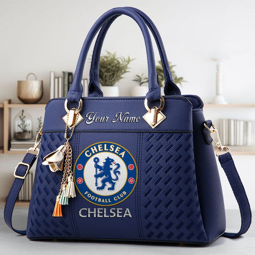 Chelsea Custom Name Classic Leather Handbag