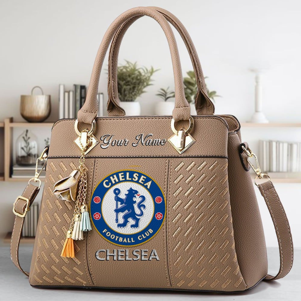 Chelsea Custom Name Classic Leather Handbag