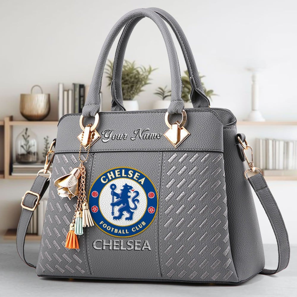 Chelsea Custom Name Classic Leather Handbag
