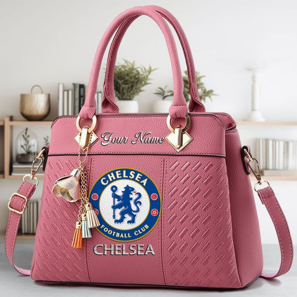 Chelsea Custom Name Classic Leather Handbag