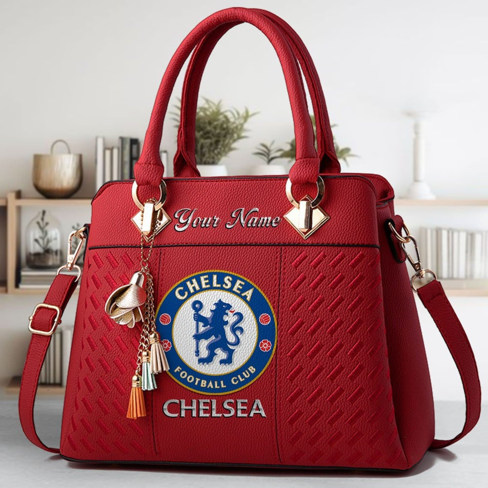 Chelsea Custom Name Classic Leather Handbag