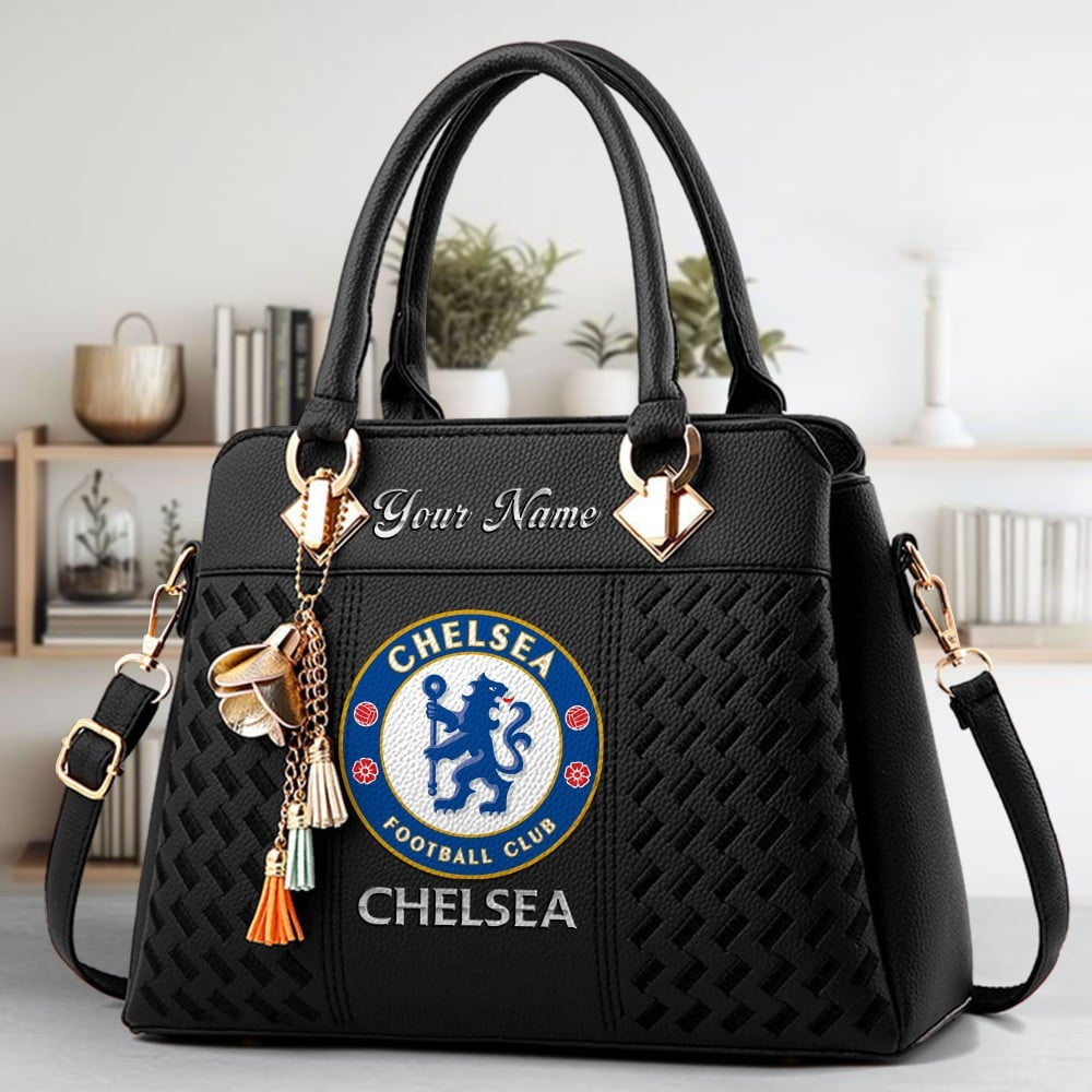 Chelsea Custom Name Classic Leather Handbag