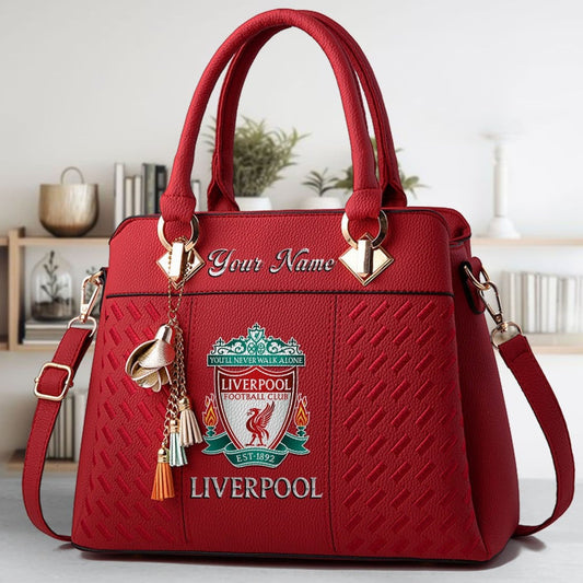 Liverpool Custom Name Classic Leather Handbag