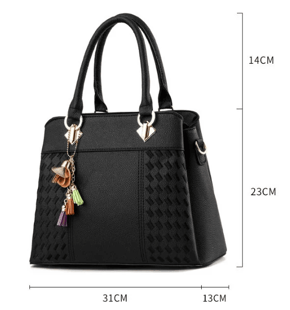 Pors Custom Name Classic Leather Handbag