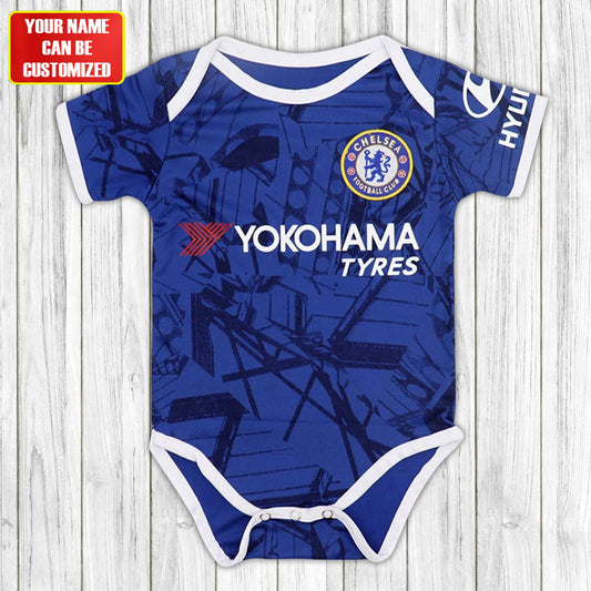 Customized Chelsea Jersey , Baby Rib Bodysuit Sizes V2
