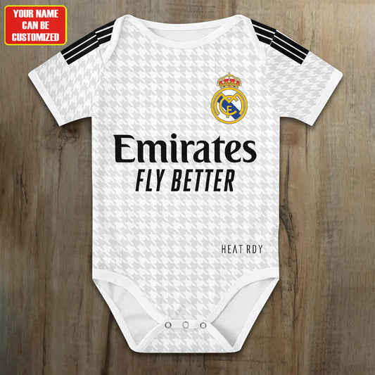 Customized Real Madrid Jersey , Baby Rib Bodysuit Sizes