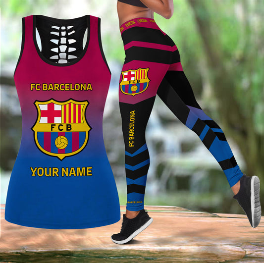 Personalized Barca Tank Top & Leggings Set
