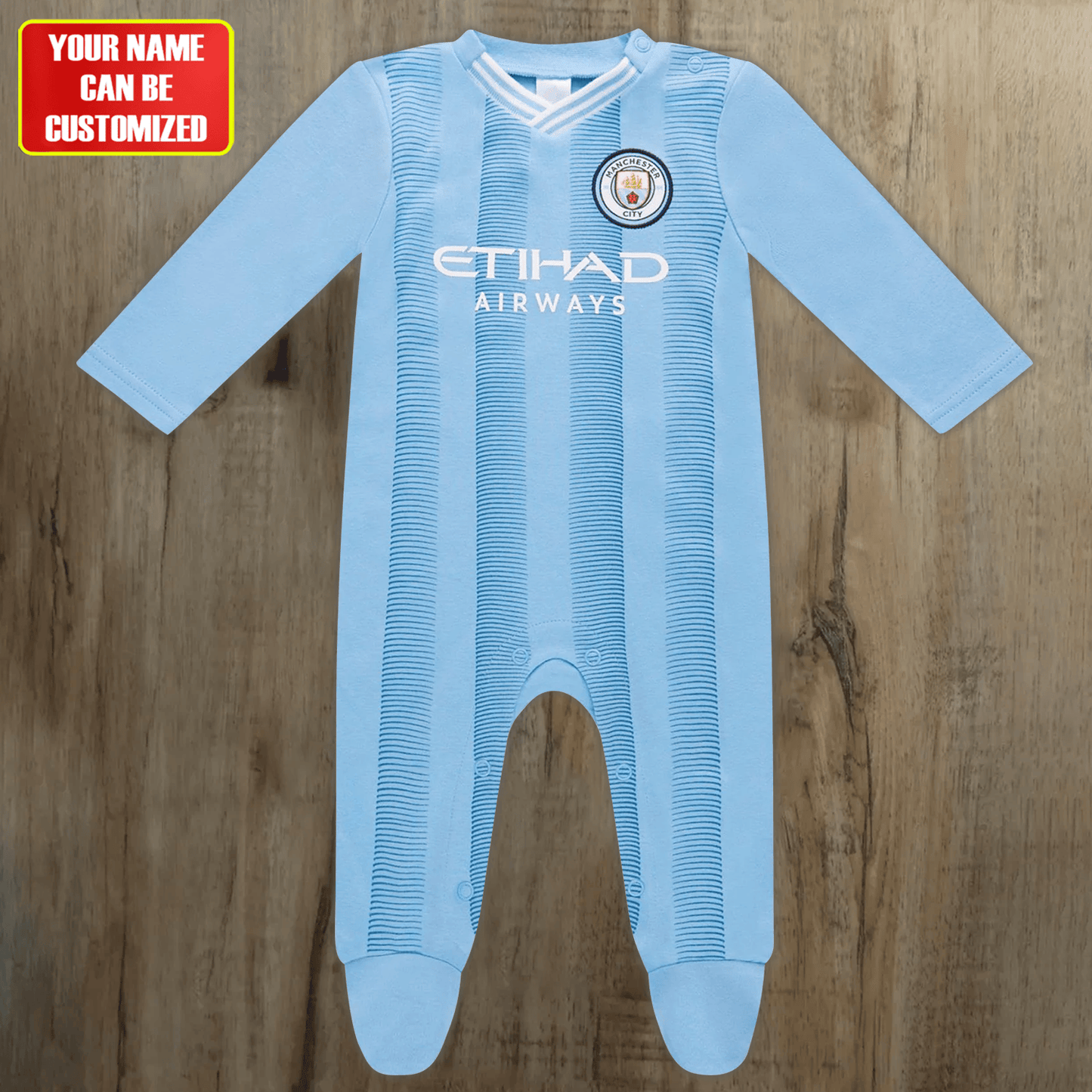 Customized Man city Baby Rib Sleepwear