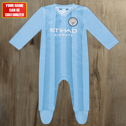 Customized Man city Baby Rib Sleepwear