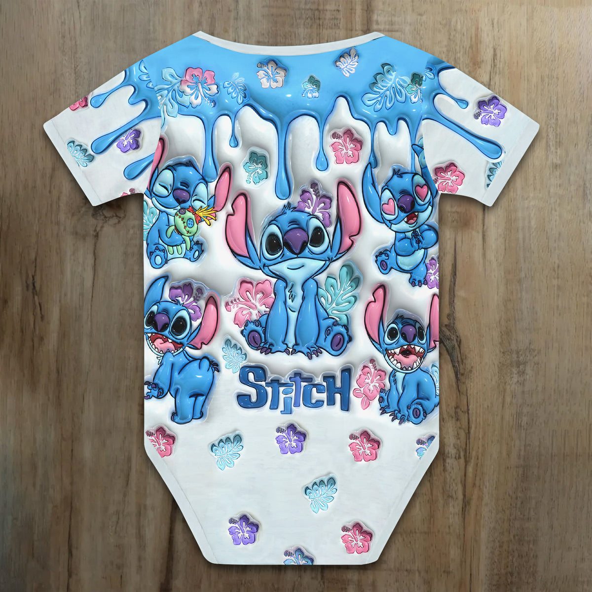 Customized Ohana Jersey , Baby Rib Bodysuit Sizes