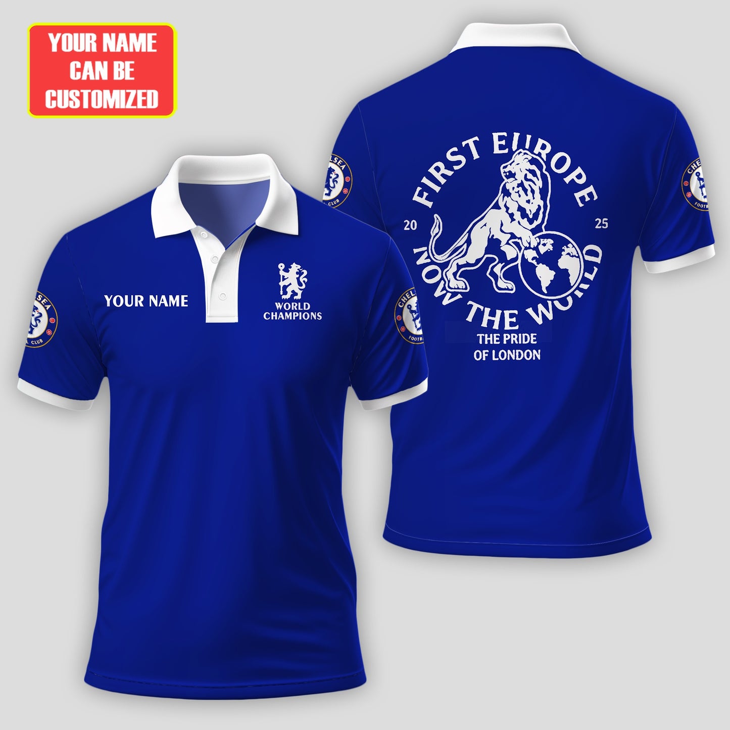 Personalized Chelsea World Champions 3D Full Printing Set , Chelsea Shirt , Hoodie , Short , Polo ,hawaii V6