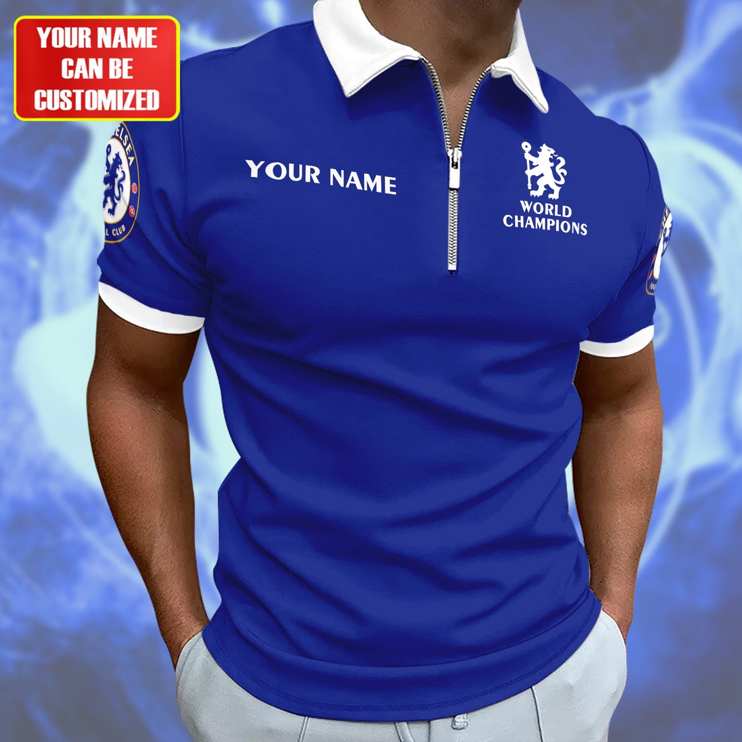 Personalized Chelsea World Champions 3D Full Printing Set , Chelsea Shirt , Hoodie , Short , Polo ,hawaii V6