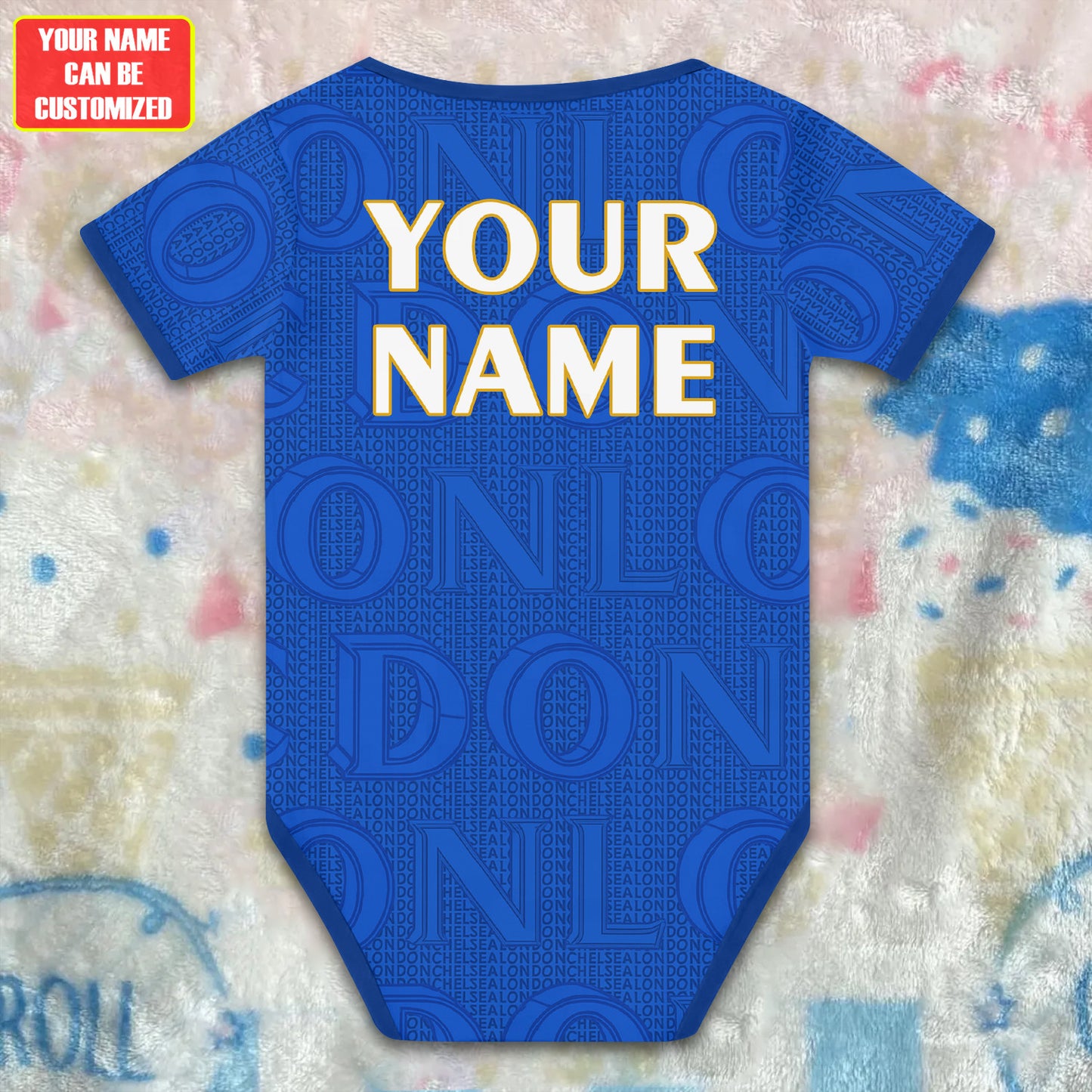 Customized Chelsea London Soccer Jersey , Baby Rib Bodysuit Sizes