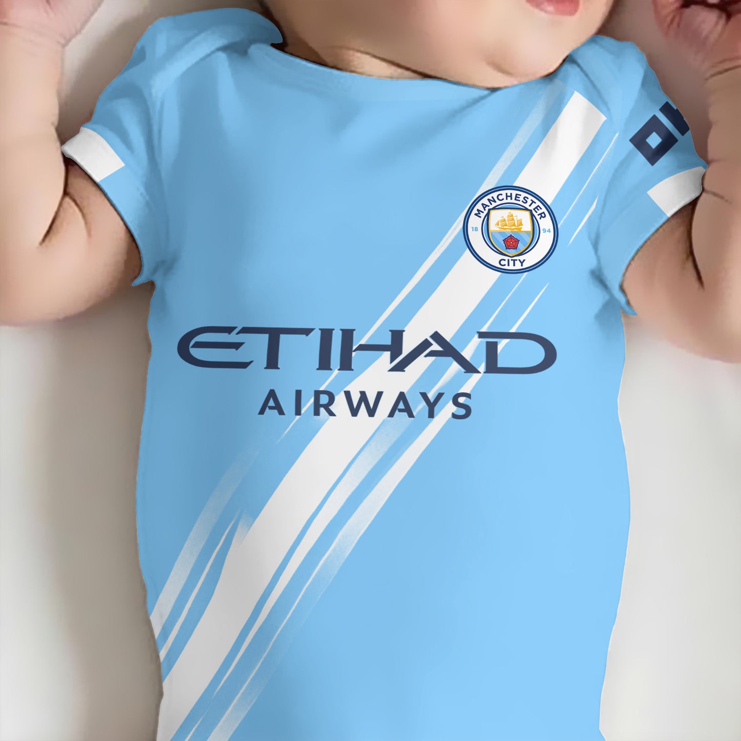 Customized Man City Soccer Jersey , Baby Rib Bodysuit Sizes