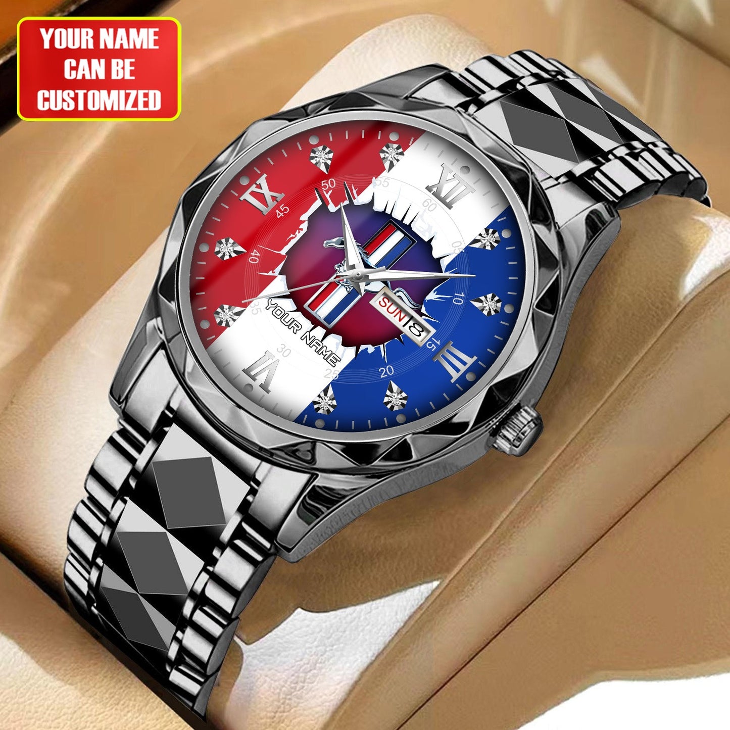 Personalized Mustang Wall Crack Alloy Charley Watch