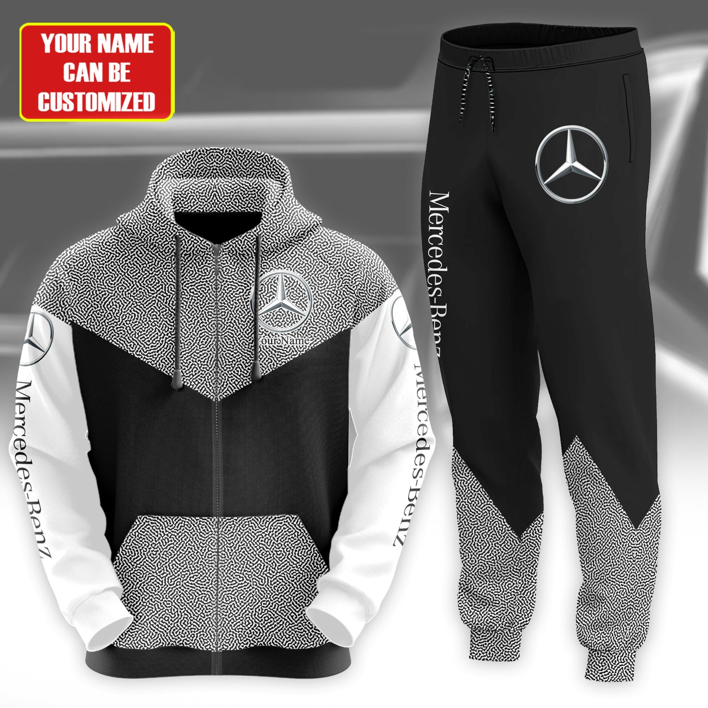 Personalized Merc Stripes 3D All over Printed Hoodie and Sweatpants set