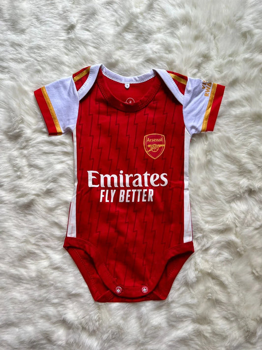 Customized Arsenal Soccer Jersey , Baby Rib Bodysuit Sizes V2