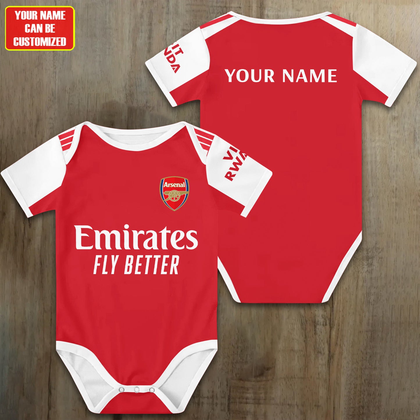 Customized Arsenal Soccer Jersey , Baby Rib Bodysuit Sizes