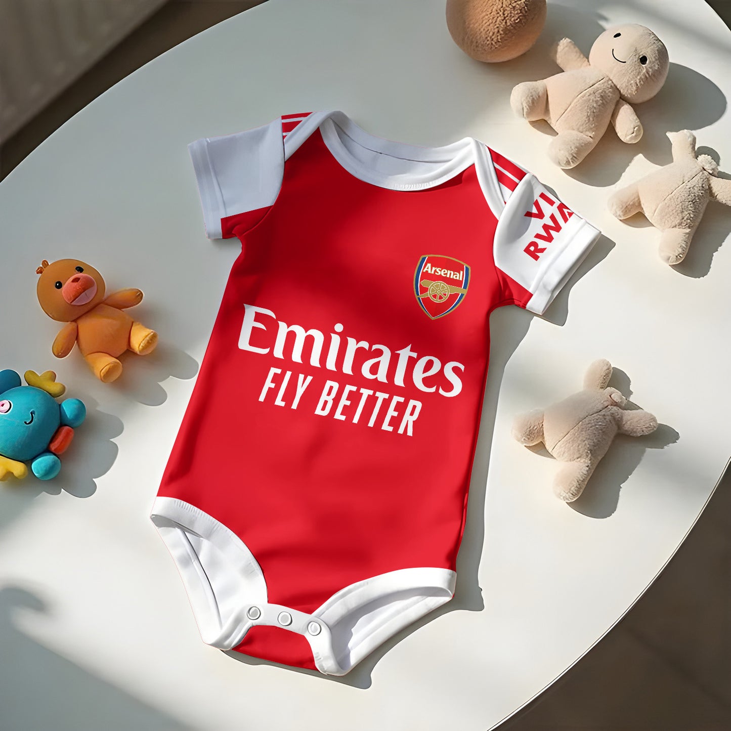 Customized Arsenal Soccer Jersey , Baby Rib Bodysuit Sizes
