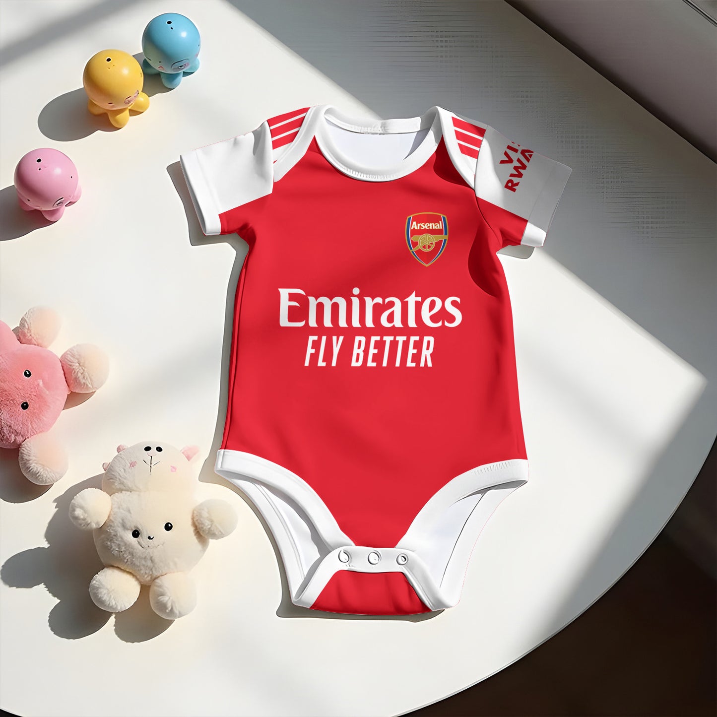 Customized Arsenal Soccer Jersey , Baby Rib Bodysuit Sizes